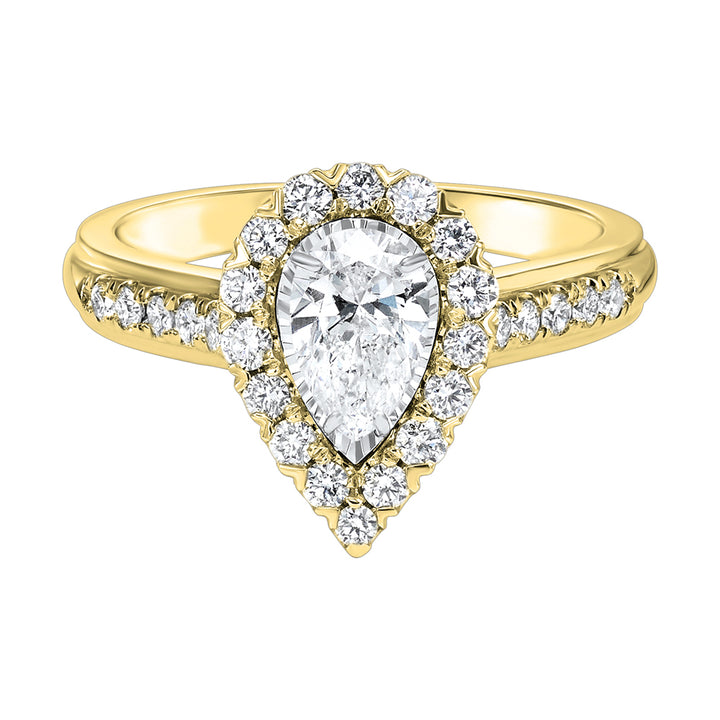 14Kt Yellow Gold Diamond 1Ctw Ring
