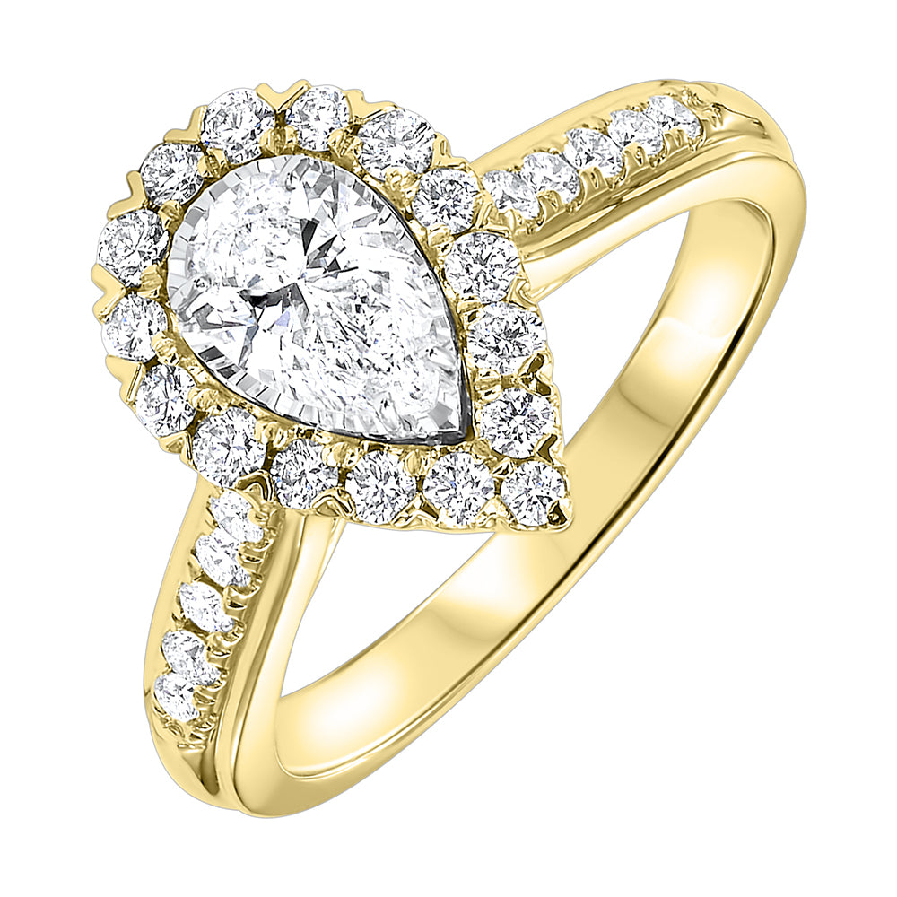 18Kt Yellow Gold Diamond 1/2Ctw Ring