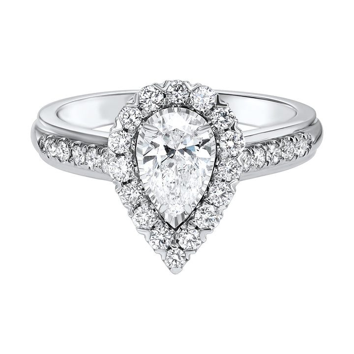 Silver White Diamond 1Ctw Ring
