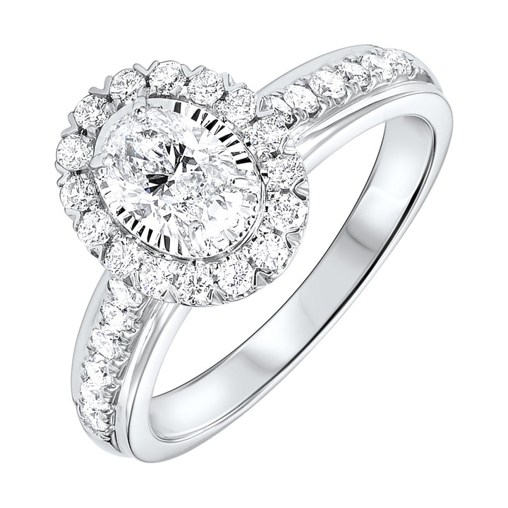 14Kt White Gold Diamond 1Ctw Ring