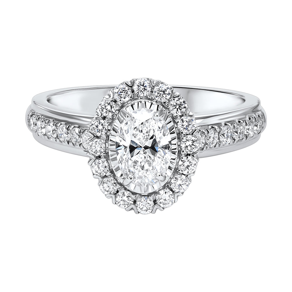 14Kt White Gold Diamond 1Ctw Ring