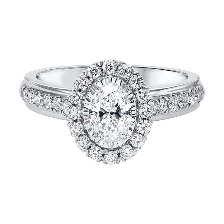 14Kt White Gold Diamond 1Ctw Ring