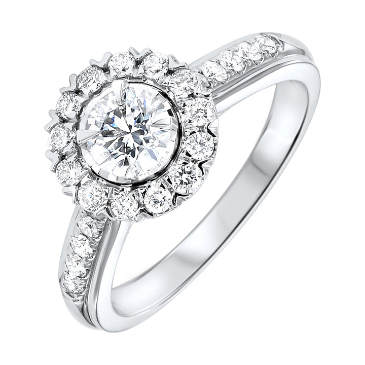 14Kt White Gold Diamond 1Ctw Ring