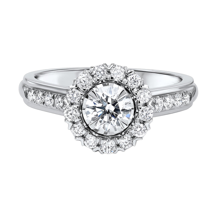 14Kt White Gold Diamond 1Ctw Ring