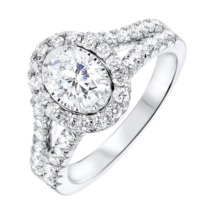 14Kt White Gold Diamond 1 1/2Ctw Ring