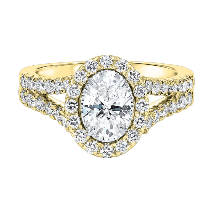 14Kt Yellow Gold Diamond 1 1/2Ctw Ring