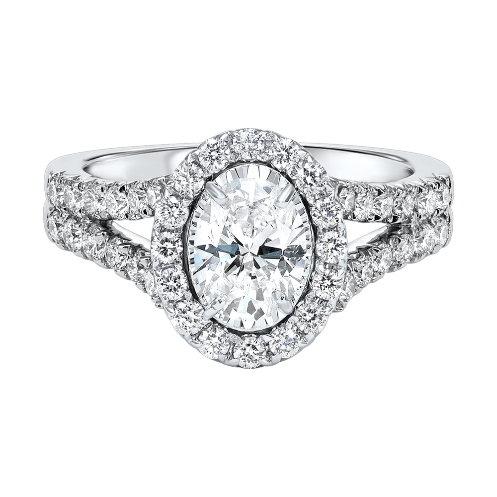 18Kt White Gold Diamond 1 1/2Ctw Ring