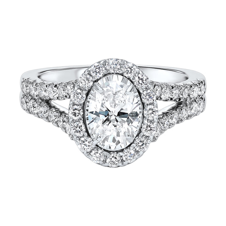 Silver White Diamond 1 1/2Ctw Ring