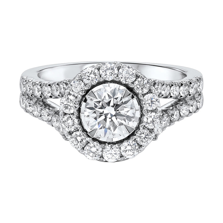 Silver White Diamond 1 1/2Ctw Ring