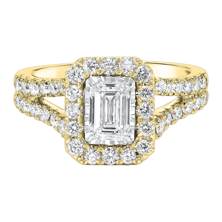 18Kt Yellow Gold Diamond 1 5/8Ctw Ring