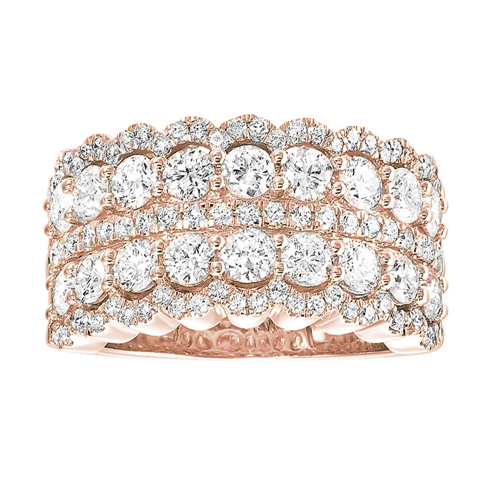 14Kt Rose Gold Diamond 2Ctw Ring