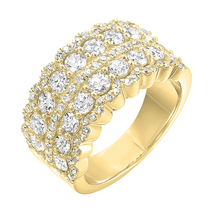14Kt Yellow Gold Diamond 2Ctw Ring