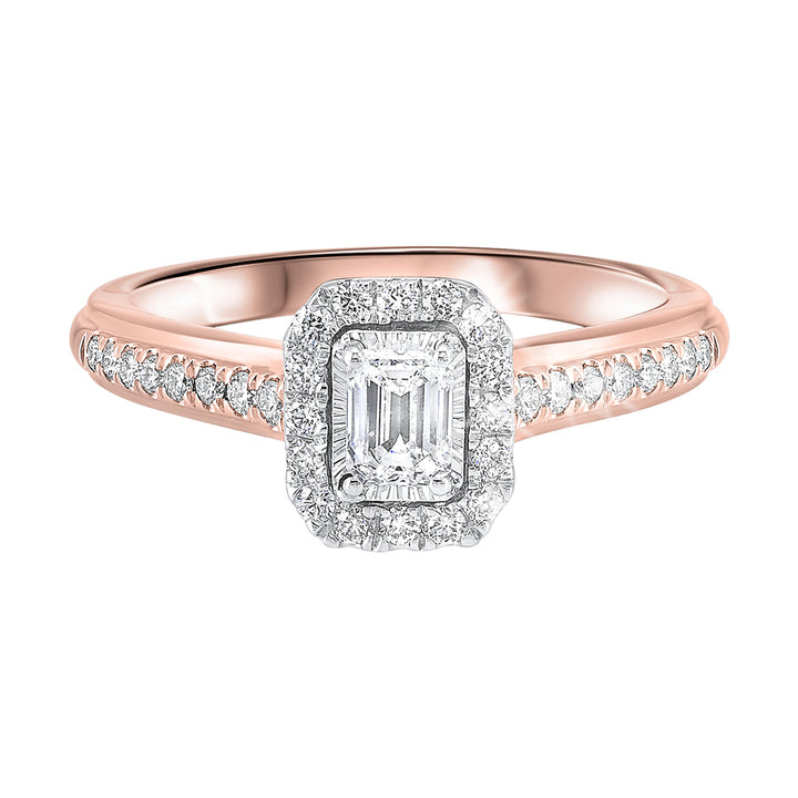 14Kt White Rose Gold Diamond 1/2Ctw Ring