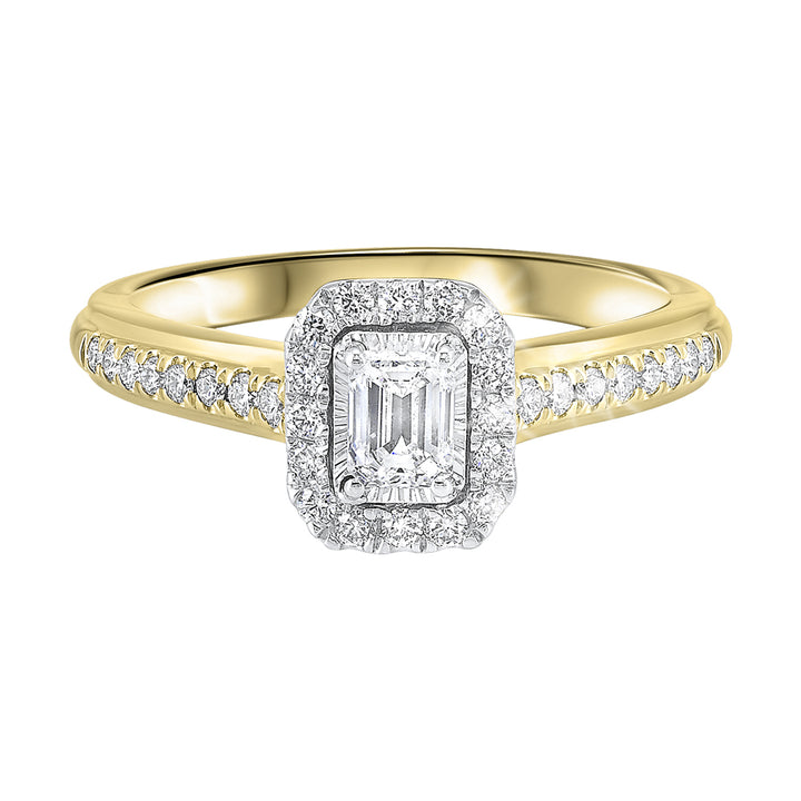 14Kt White Yellow Gold Diamond 1/2Ctw Ring