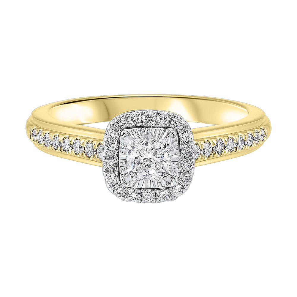 14Kt White Yellow Gold Diamond 5/8Ctw Ring