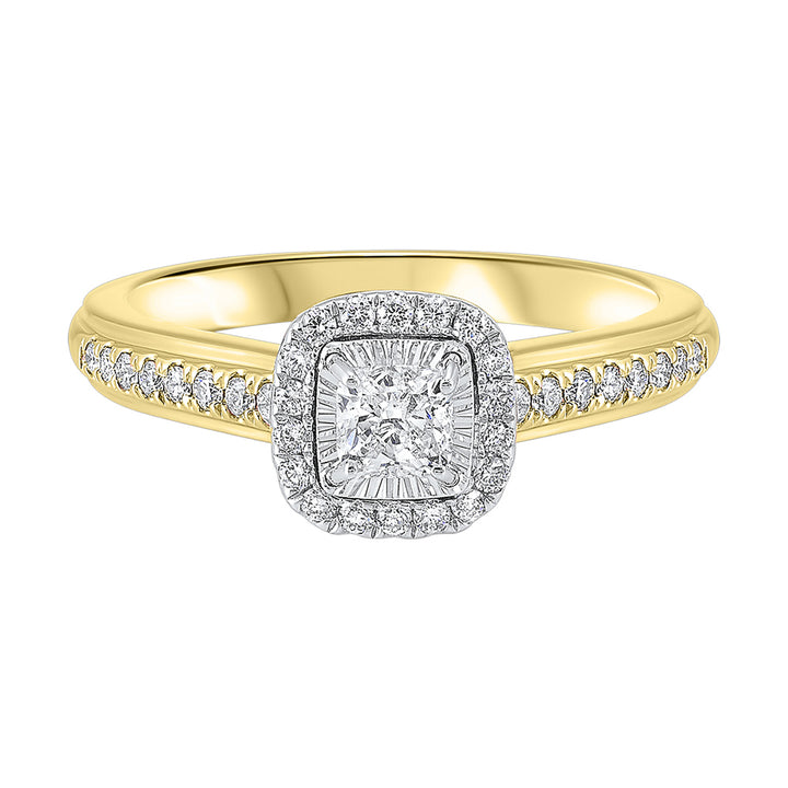 14Kt White Yellow Gold Diamond 5/8Ctw Ring