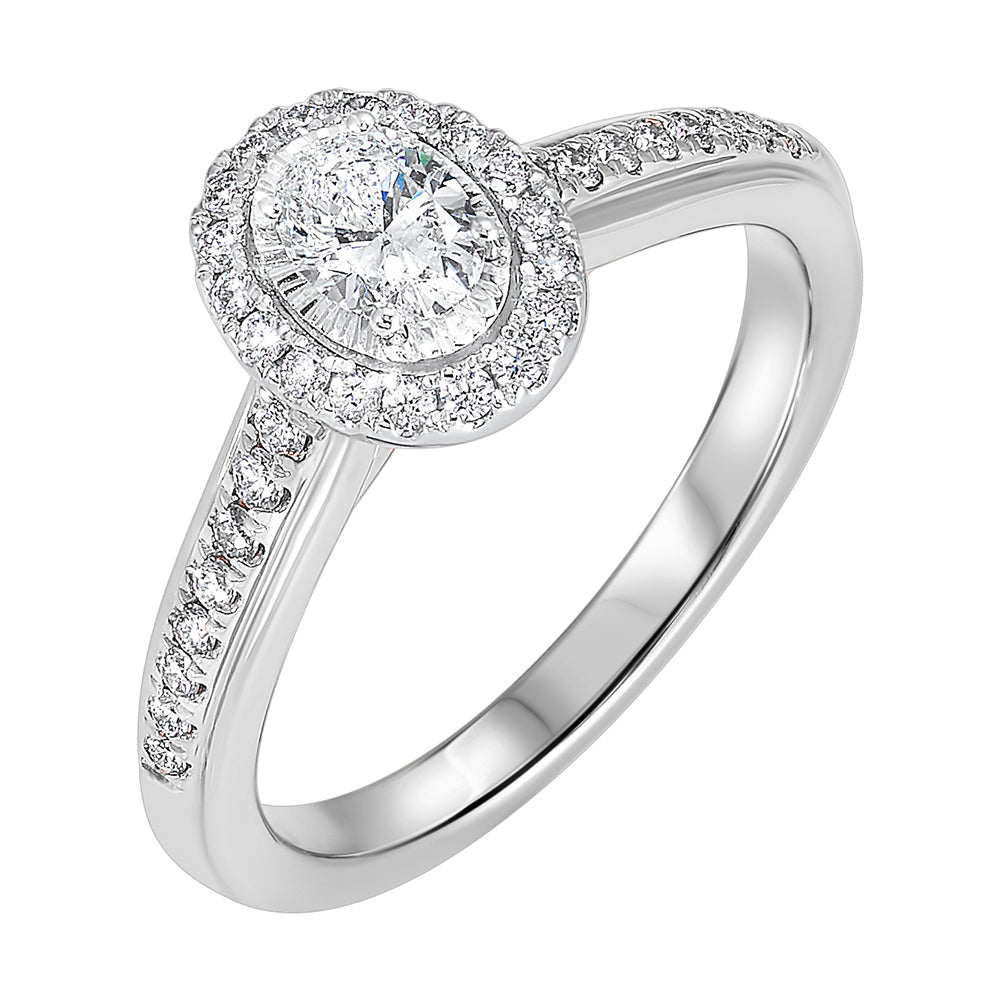 14Kt White Gold Diamond 1/2Ctw Ring