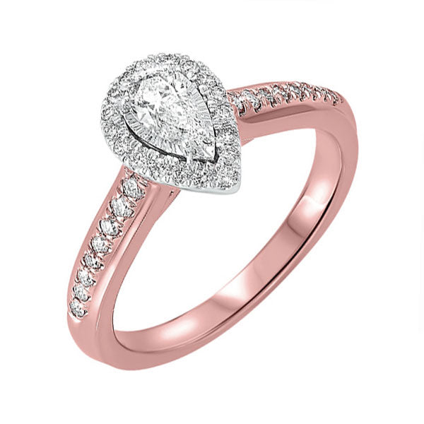 14Kt Rose Gold Diamond 1/2Ctw Ring