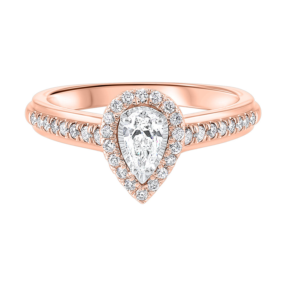 14Kt Rose Gold Diamond 1/2Ctw Ring