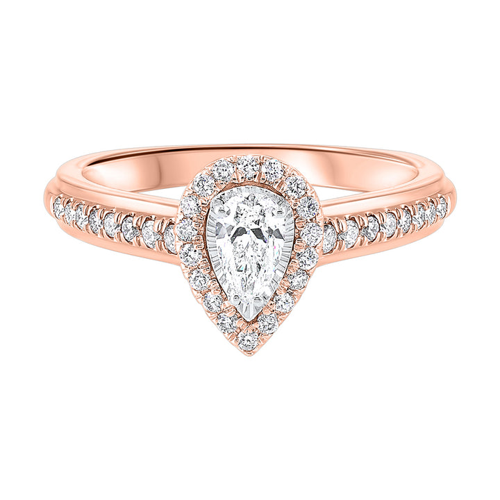14Kt Rose Gold Diamond 1/2Ctw Ring