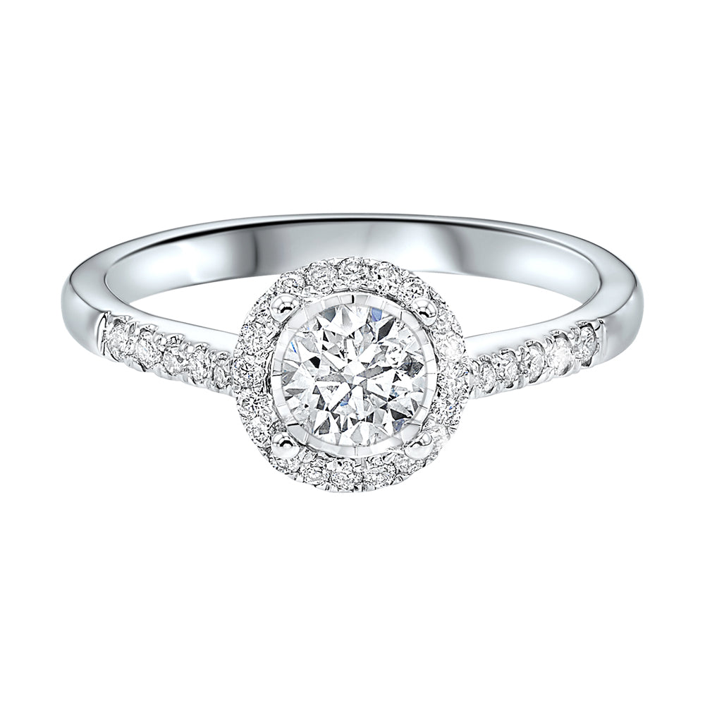 14Kt White Gold Diamond 1/2Ctw Ring