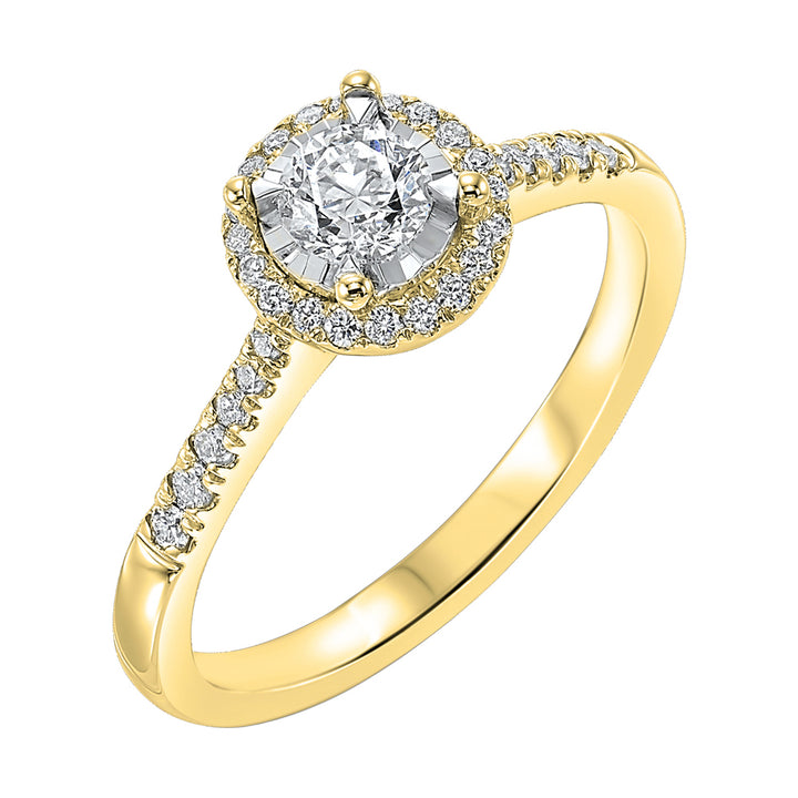 14Kt Yellow Gold Diamond 1/2Ctw Ring