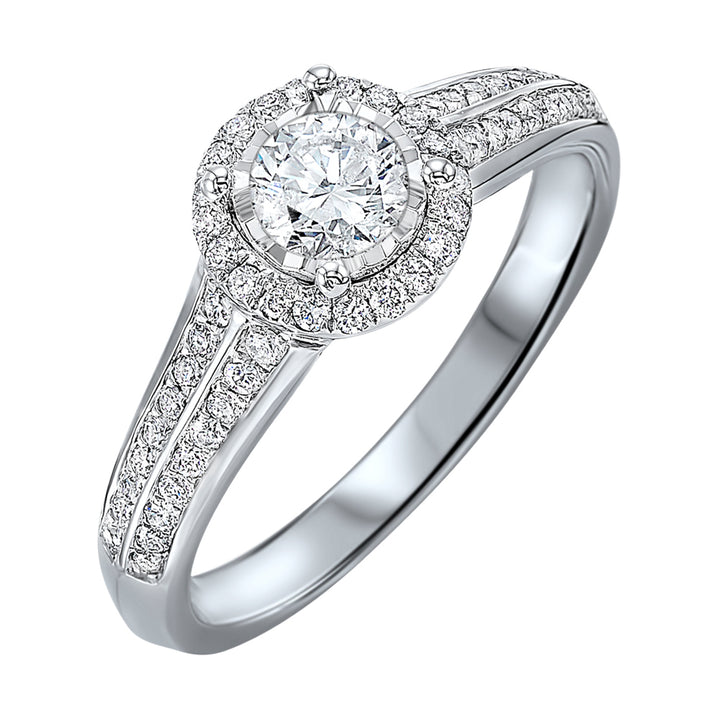 14Kt White Gold Diamond 1/2Ctw Ring
