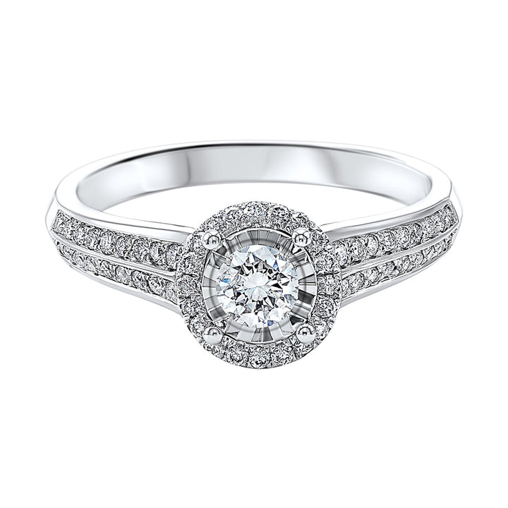 14Kt White Gold Diamond 1/2Ctw Ring