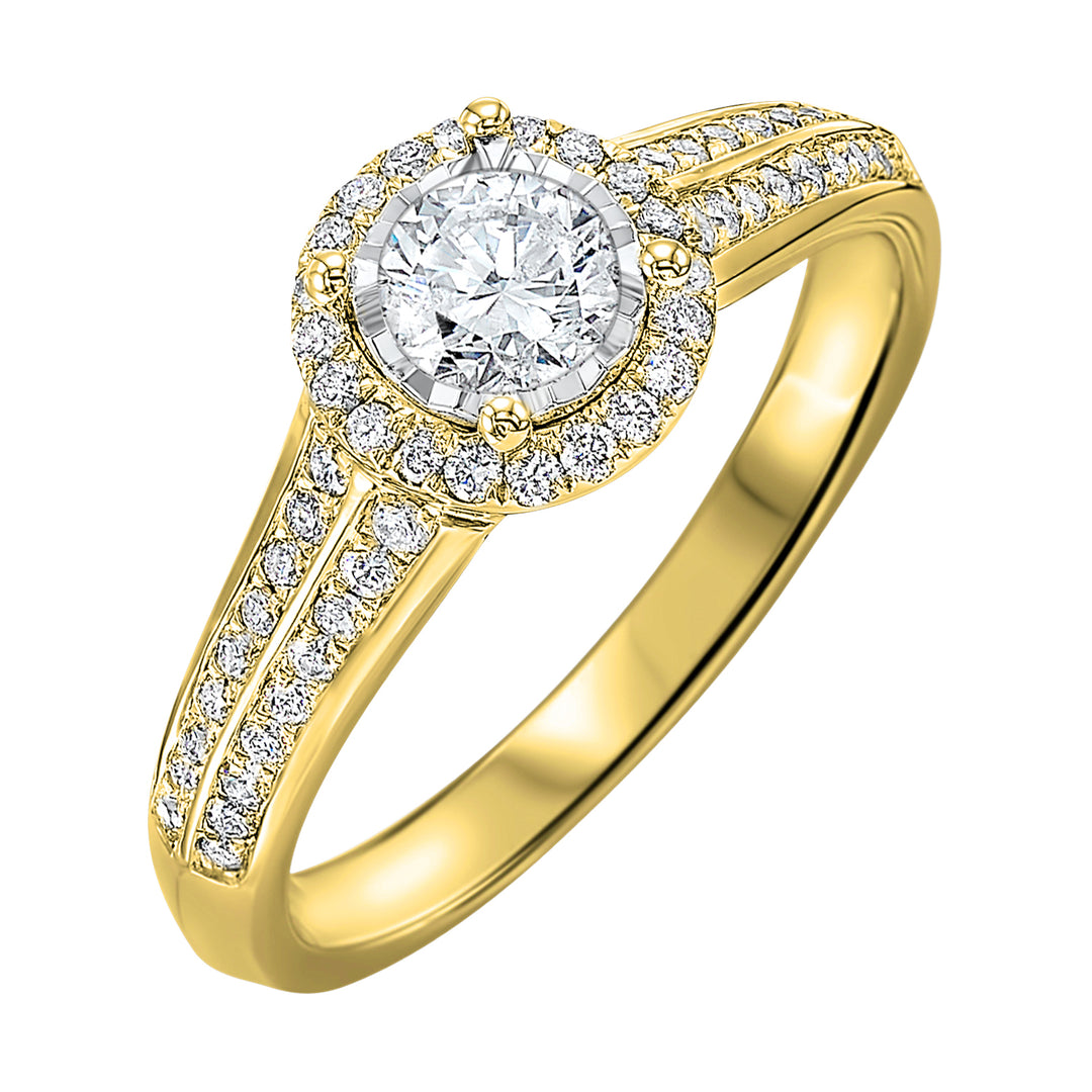 14Kt Yellow Gold Diamond 1/2Ctw Ring