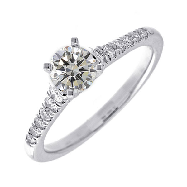 14Kt White Gold Diamond 3/4Ctw Ring