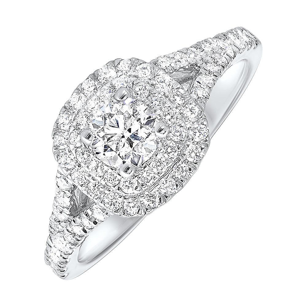 14Kt White Gold Diamond 7/8Ctw Ring