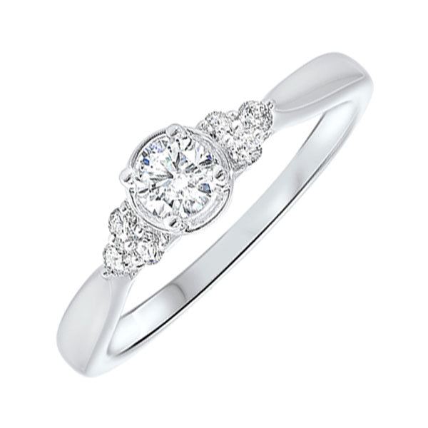14Kt White Gold Diamond 1/3Ctw Ring