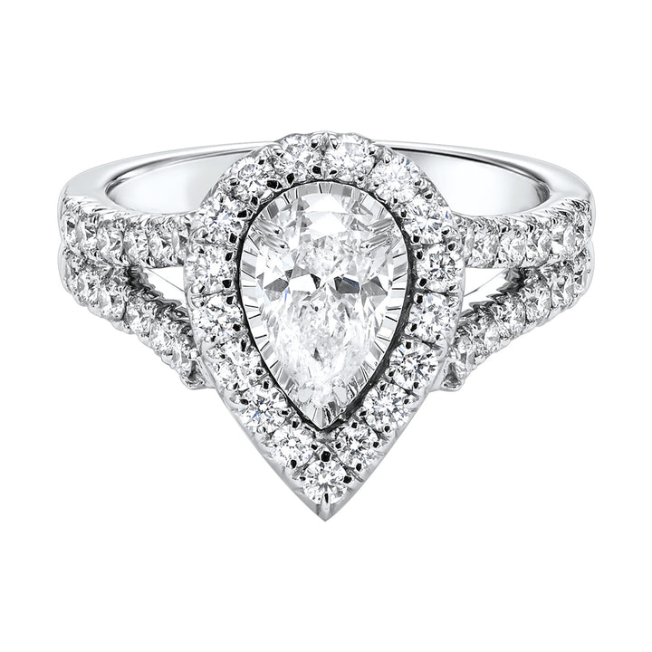 Silver White Diamond 1Ctw Ring