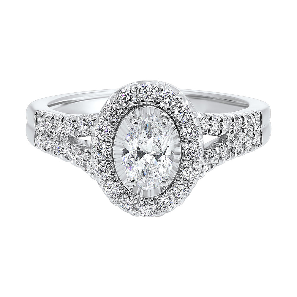 14Kt White Gold Diamond 1Ctw Ring