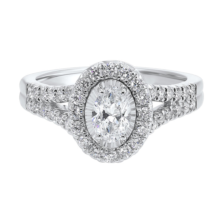 14Kt White Gold Diamond 1Ctw Ring