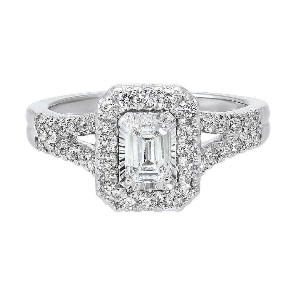 14Kt White Gold Diamond 1Ctw Ring