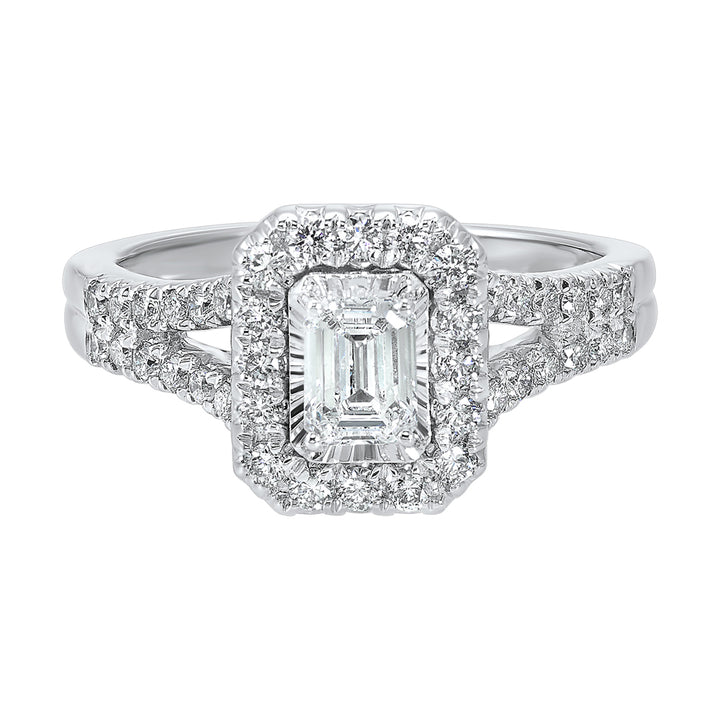 14Kt White Gold Diamond 1Ctw Ring