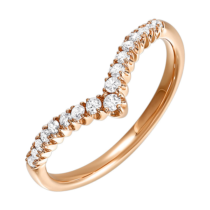 10Kt Rose Gold Diamond 1/5Ctw Ring
