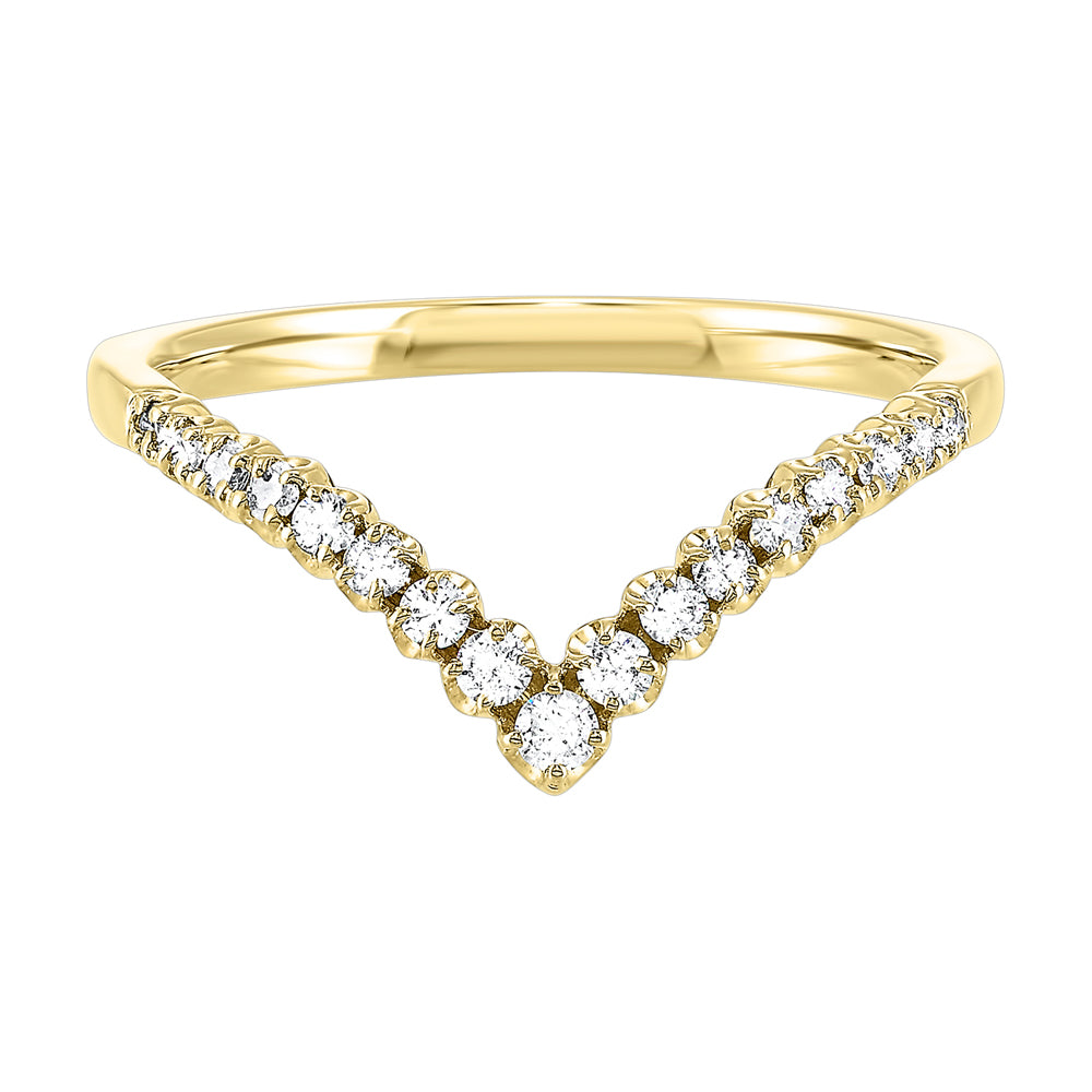 10Kt Yellow Gold Diamond 1/5Ctw Ring