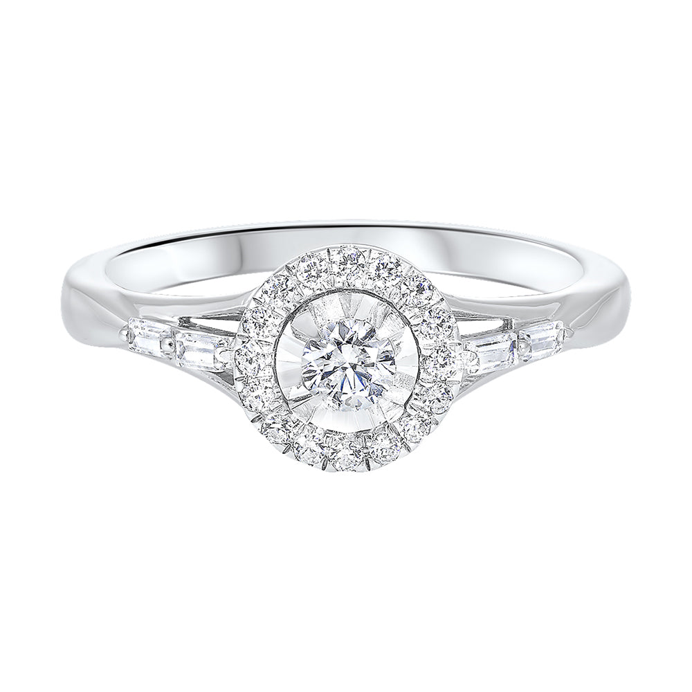14Kt White Gold Diamond 1/3Ctw Ring