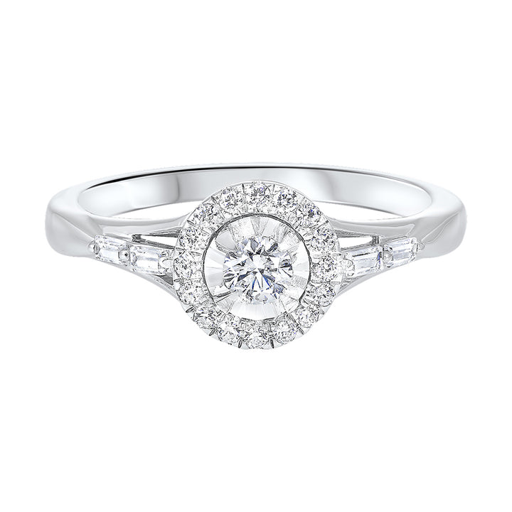 14Kt White Gold Diamond 1/3Ctw Ring
