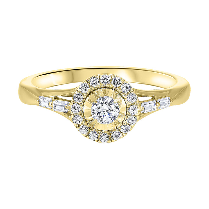 14Kt Yellow Gold Diamond 1/3Ctw Ring