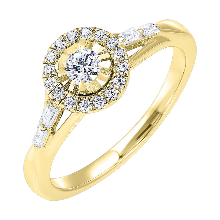 14Kt Yellow Gold Diamond 1/3Ctw Ring
