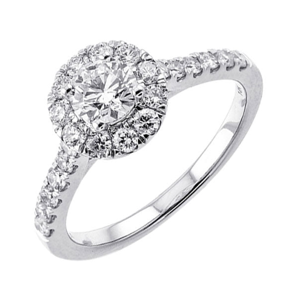 14Kt White Gold Diamond 1Ctw Ring