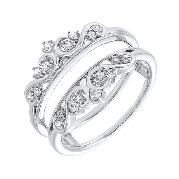 14Kt White Gold Diamond 1/5Ctw Ring