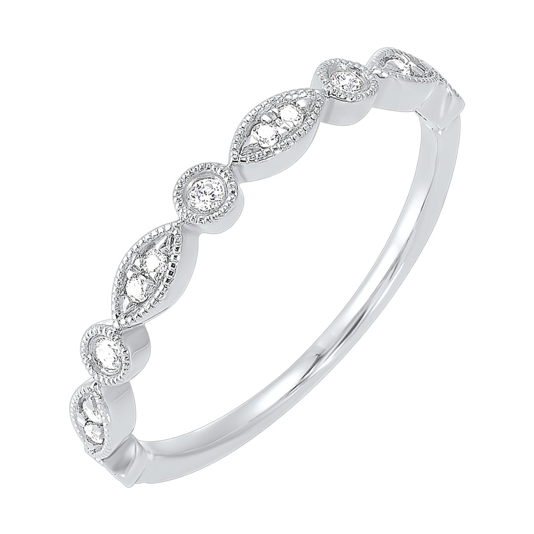 10Kt White Gold Diamond 1/10Ctw Ring