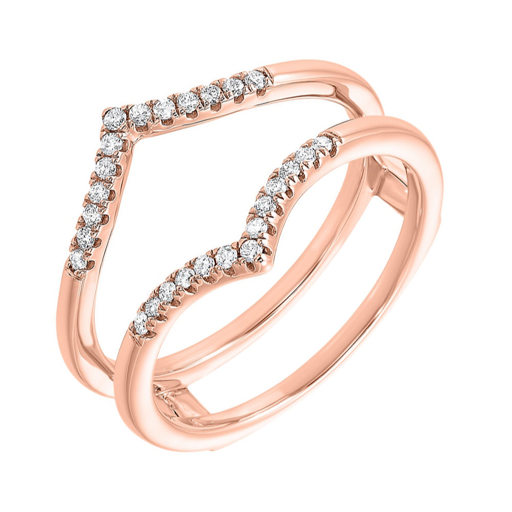 14Kt Rose Gold Diamond 1/7Ctw Ring