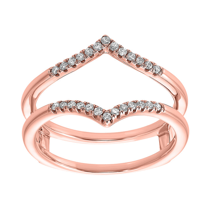 14Kt Rose Gold Diamond 1/7Ctw Ring