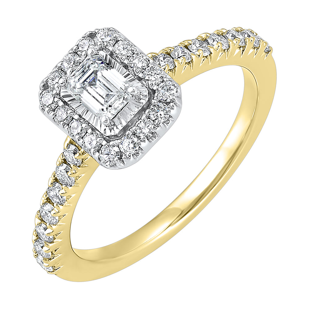 14Kt Yellow Gold Diamond 3/4Ctw Ring