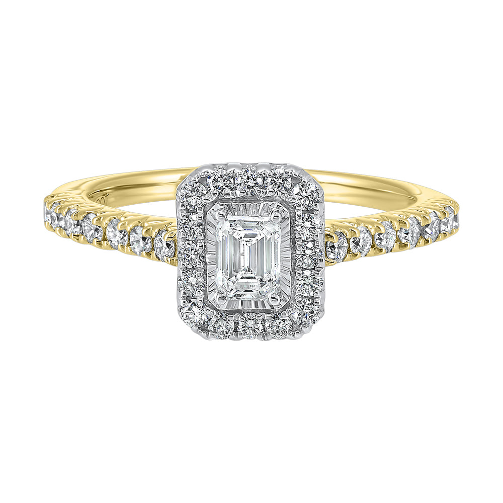 14Kt Yellow Gold Diamond 3/4Ctw Ring